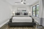 Master bedroom`s king-sized mattress, offers ample space for two -second floor-